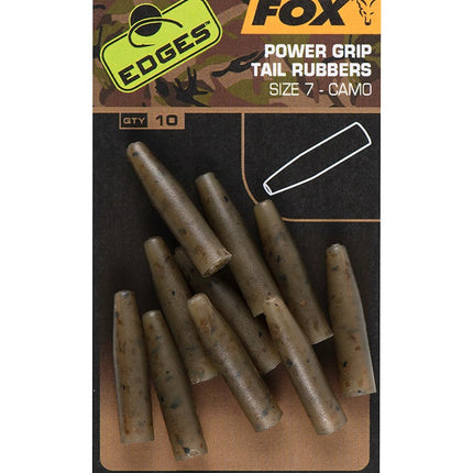 Fox Edges Camo Powergrip Tail Rubbers Size 7