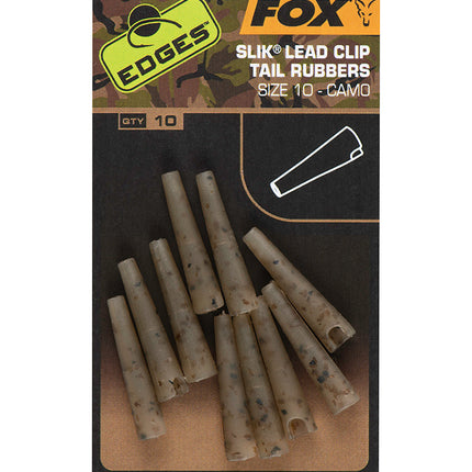 Fox Edges Camo Slik Lead Clip Tail Rubber Size 10