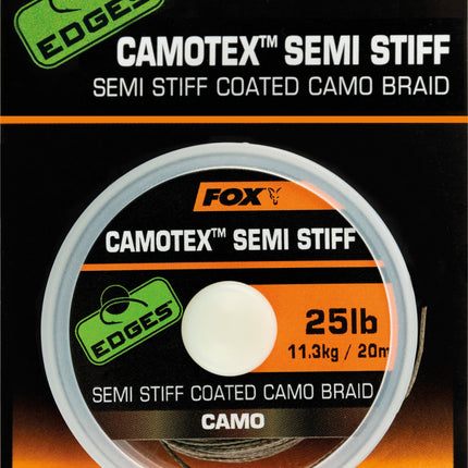 Fox Edges Camotex Semi Stiff Coated Camo Braid