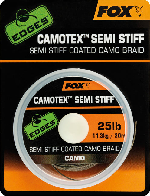 Fox Edges Camotex Semi Stiff Coated Camo Braid