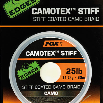 Fox Edges Camotex Stiff Coated Camo Braid