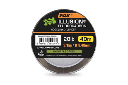 Fox Edges Illusion Fluorocarbon 40m - Naturals Green
