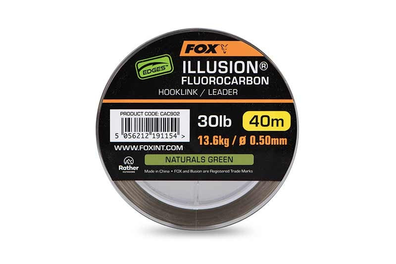 Fox Edges Illusion Fluorocarbon 40m - Naturals Green