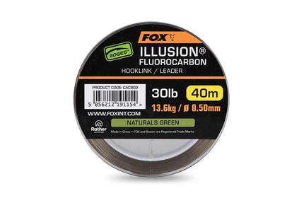Fox Edges Illusion Fluorocarbon 40m - Naturals Green