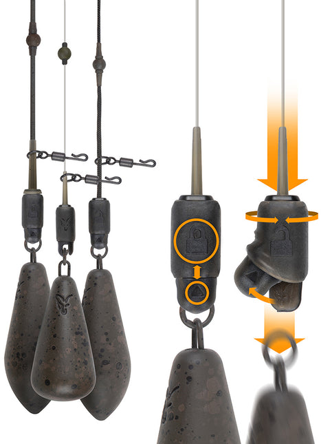 Fox Edges Naturals Heli-Clip 3pcs