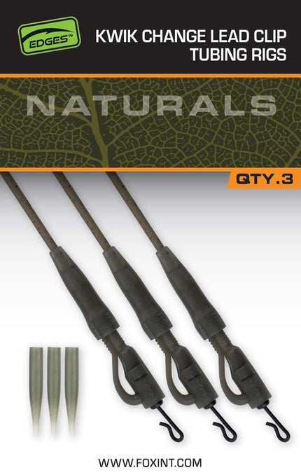 Fox Edges Naturals Kwik Change Lead Clip Tubing Setup