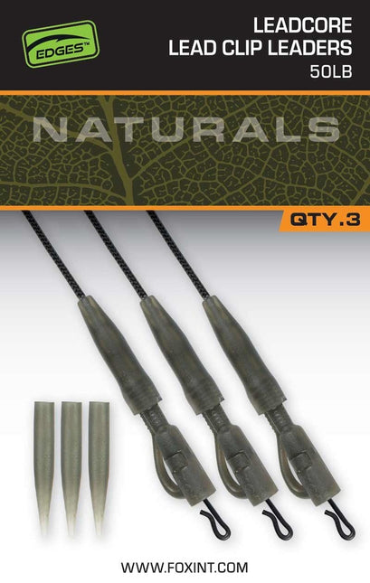 Fox Edges Naturals Leadcore Power Grip Lead Clip Leader