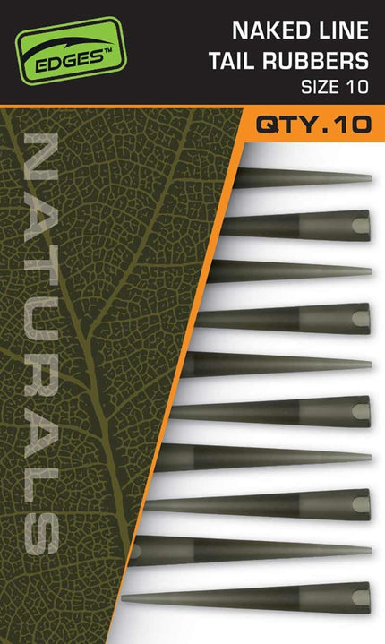 Fox Edges Naturals Naked Line Tail Rubbers Size 10