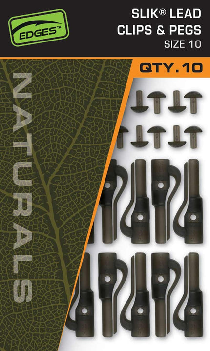 Fox Edges Naturals Slik Lead Clip & Pegs Size 10