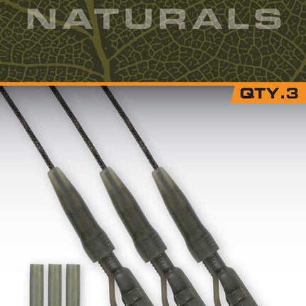 Fox Edges Naturals Submerge Power Grip Lead Clip Leaders