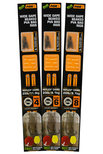 Fox Edges Wide Gape Beaked PVA Rigs