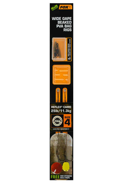 Fox Edges Wide Gape Beaked PVA Rigs
