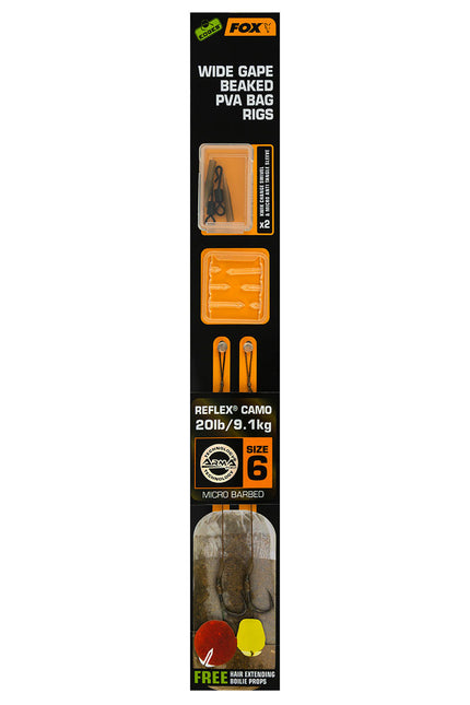 Fox Edges Wide Gape Beaked PVA Rigs