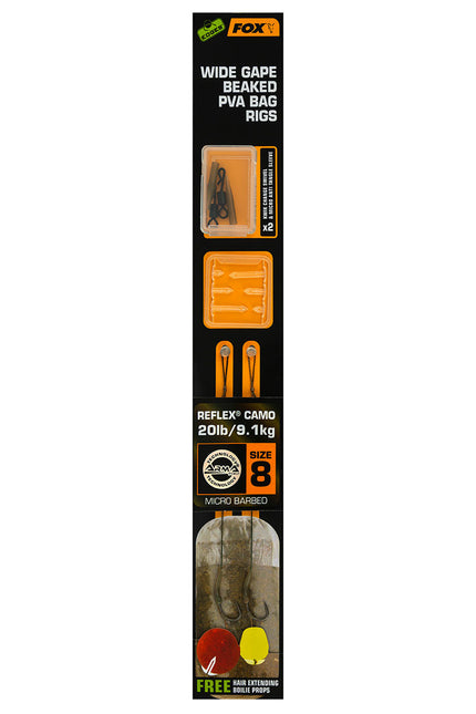Fox Edges Wide Gape Beaked PVA Rigs