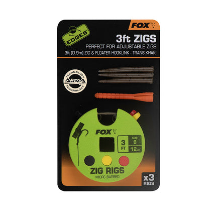 Fox Edges Zig Rigs 3FT