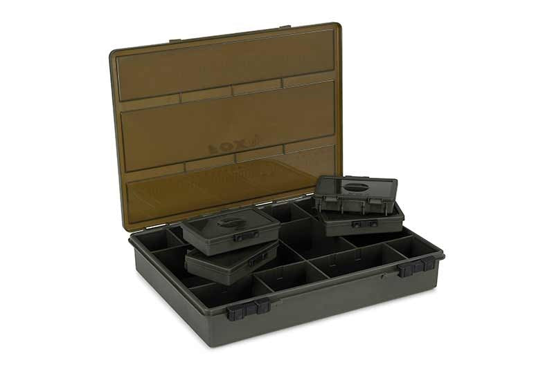 fox camo double sided tackle box System Carp With Inner Boxes. Excellent. Vintage Carp Fishing Tackle Quick Access Fox Tackleboxen