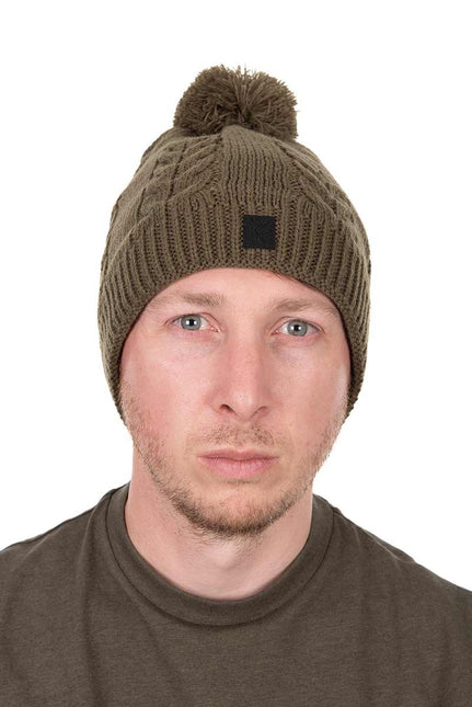 Fox Khaki Knitted Bobble