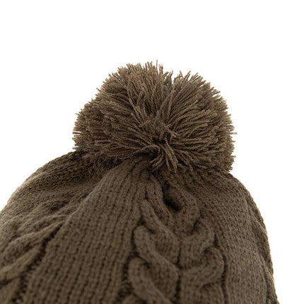Fox Khaki Knitted Bobble