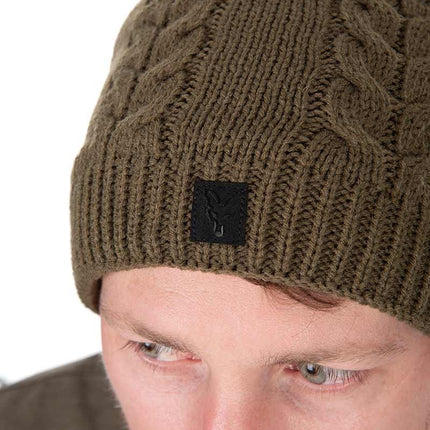 Fox Khaki Knitted Bobble