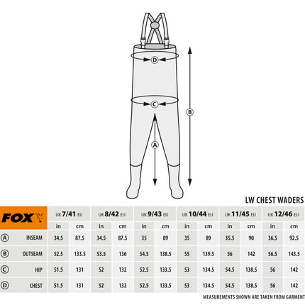 Fox Lightweight Lined Waders - Khaki