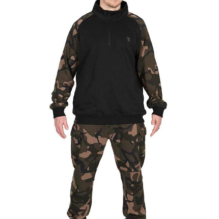 Fox LW Black / Camo Quater Zip