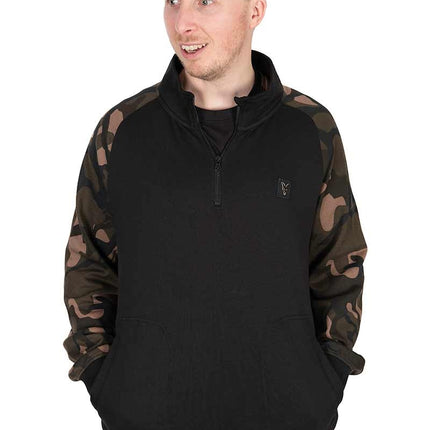 Fox LW Black / Camo Quater Zip