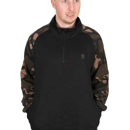 Fox LW Black / Camo Quater Zip