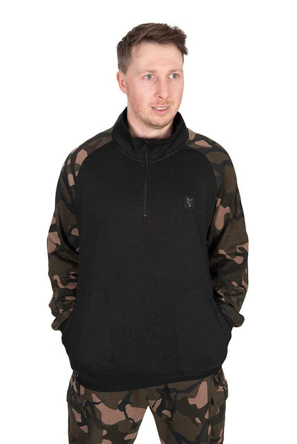 Fox LW Black / Camo Quater Zip