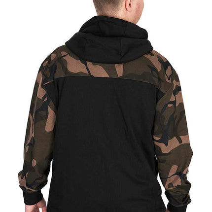 Fox LW BLack / Camo Split Zip Hoody