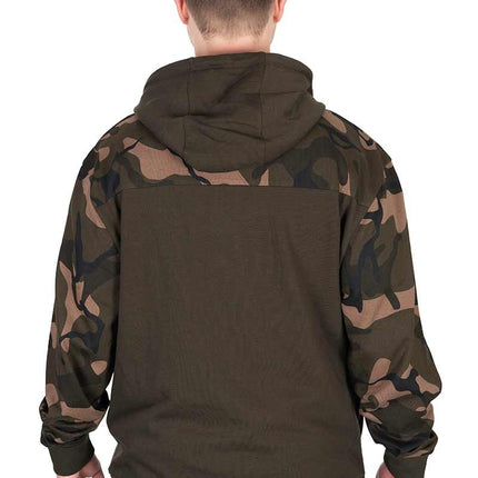 Fox LW Khaki / Camo Split Zip Hoody