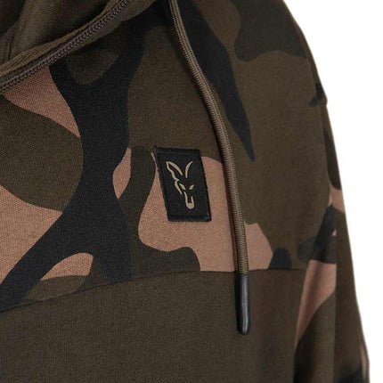 Fox LW Khaki / Camo Split Zip Hoody