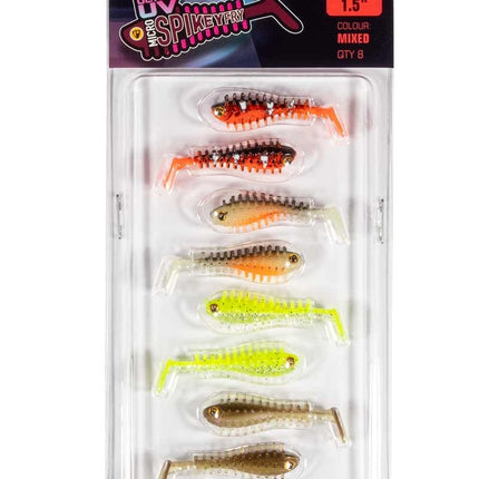 Fox Rage Micro Spikey Mixed Colour Lure Pack 4cm 8pcs