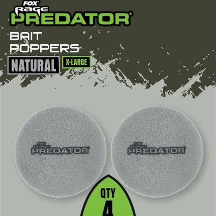 Fox Rage Predator Bait Poppers Natural