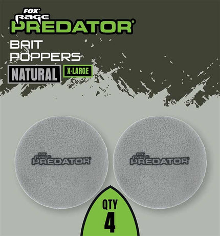 Fox Rage Predator Bait Poppers Natural
