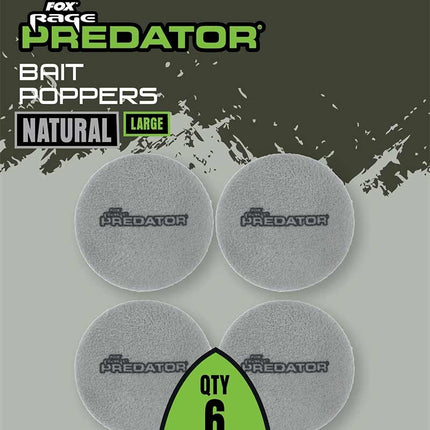 Fox Rage Predator Bait Poppers Natural
