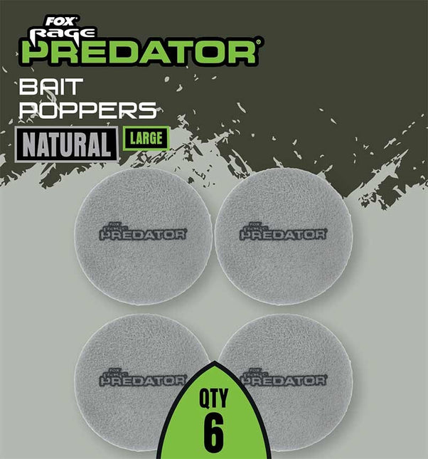 Fox Rage Predator Bait Poppers Natural