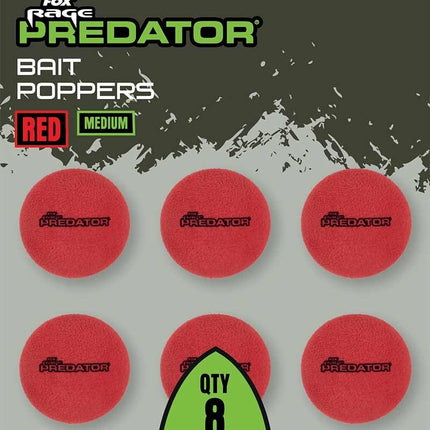 Fox Rage Predator Bait Poppers Red