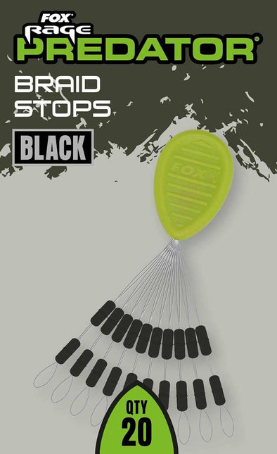 Fox Rage Predator Braid Stops - Black