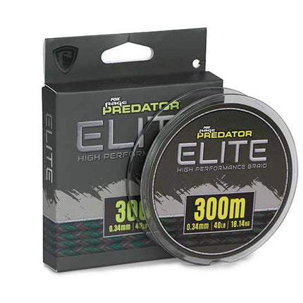 Fox Rage Predator Elite Braid 300 meter 0,41mm - 40lb