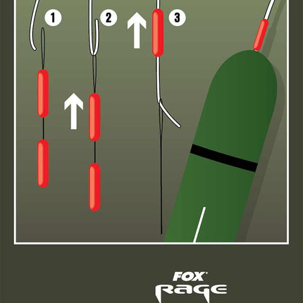 Fox Rage Predator Float Stops Red x 20