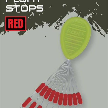 Fox Rage Predator Float Stops Red x 20