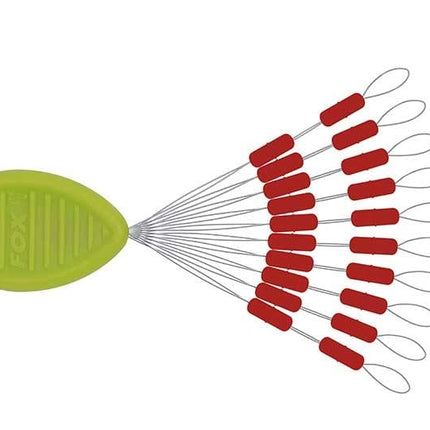 Fox Rage Predator Float Stops Red x 20