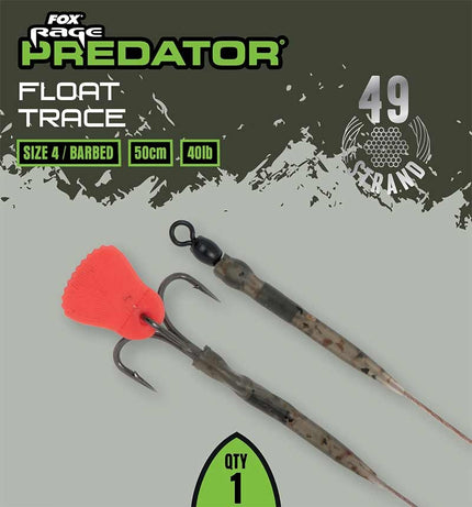 Fox Rage Predator Float Trace 52cm Barbed - 40lb