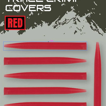 Fox Rage Predator Red Trace Crimp Covers x 25pcs