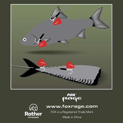 Fox Rage Predator Twin Treble Trace 52cm - 40lb