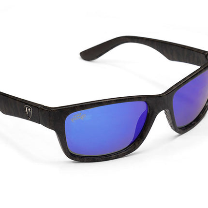 Fox Rage Sunglasses Camo Frame - Grey Lens Mirror Blue