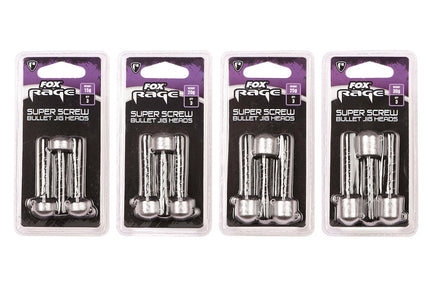 Fox Rage Super Screw Bullet Jig Heads
