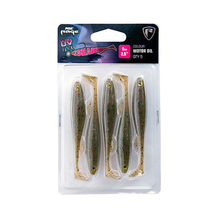 Fox Rage Ultra UV Slick Shad Single Colour Packs
