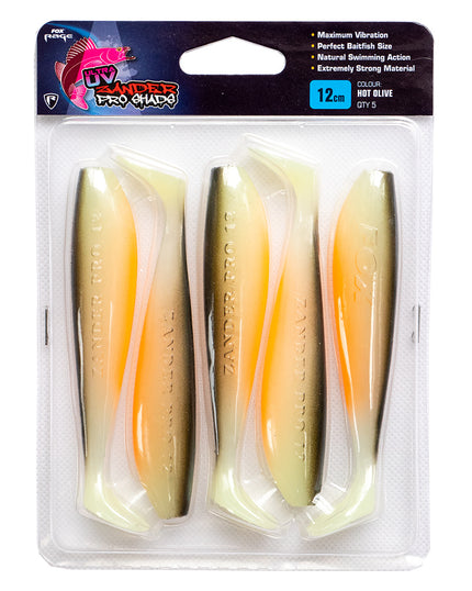 Fox Rage Ultra UV Zander Pro Shad 10cm Single Colour Packs