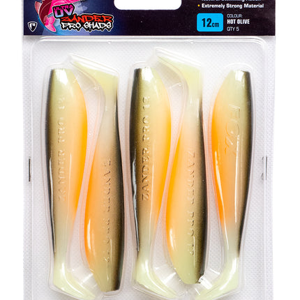 Fox Rage Ultra UV Zander Pro Shad 12cm Single Colour Packs